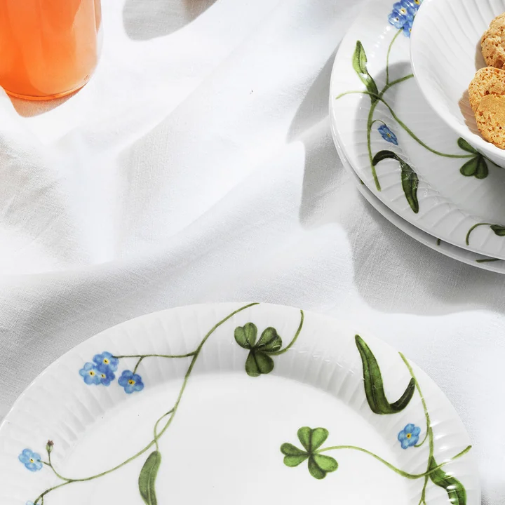Hammershøi Summer, Assiette, Ø 22 cm, forget me not de Kähler Design