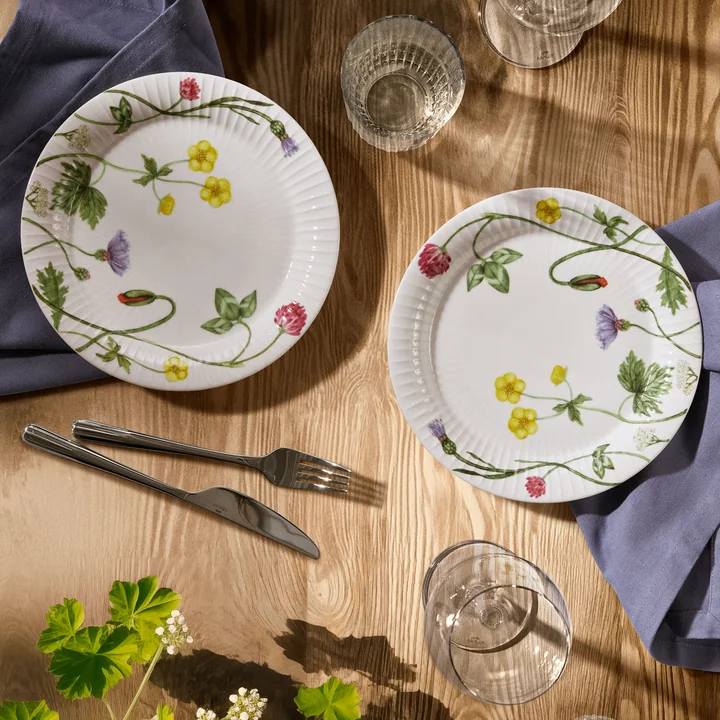Hammershøi Summer, Assiette, Ø 22 cm, wild flowers de Kähler Design