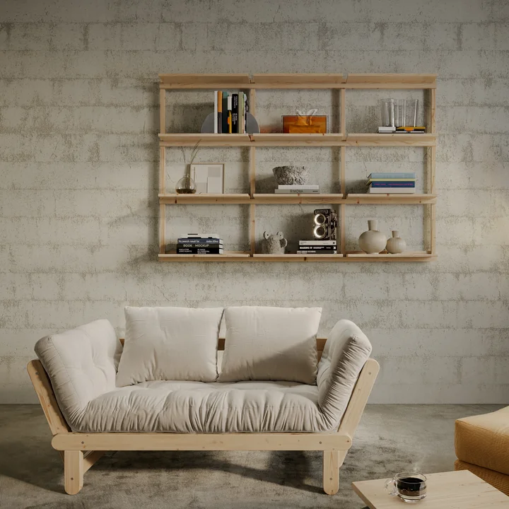 Karup Design - Groove Étagère murale, Big, H 127 x 192 cm, pin naturel