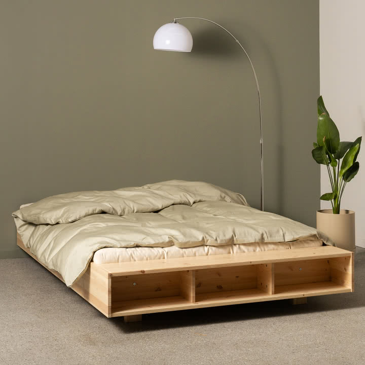Karup Design - Merge Lit, 140 x 200 cm, pin naturel