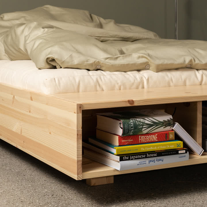 Karup Design - Merge Lit, 140 x 200 cm, pin naturel