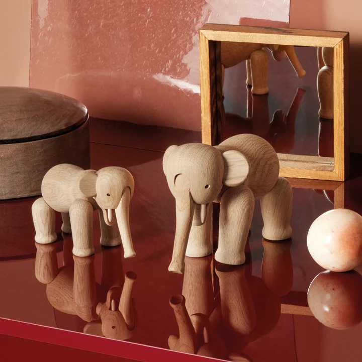 Kay Bojesen - Éléphants en bois, chêne