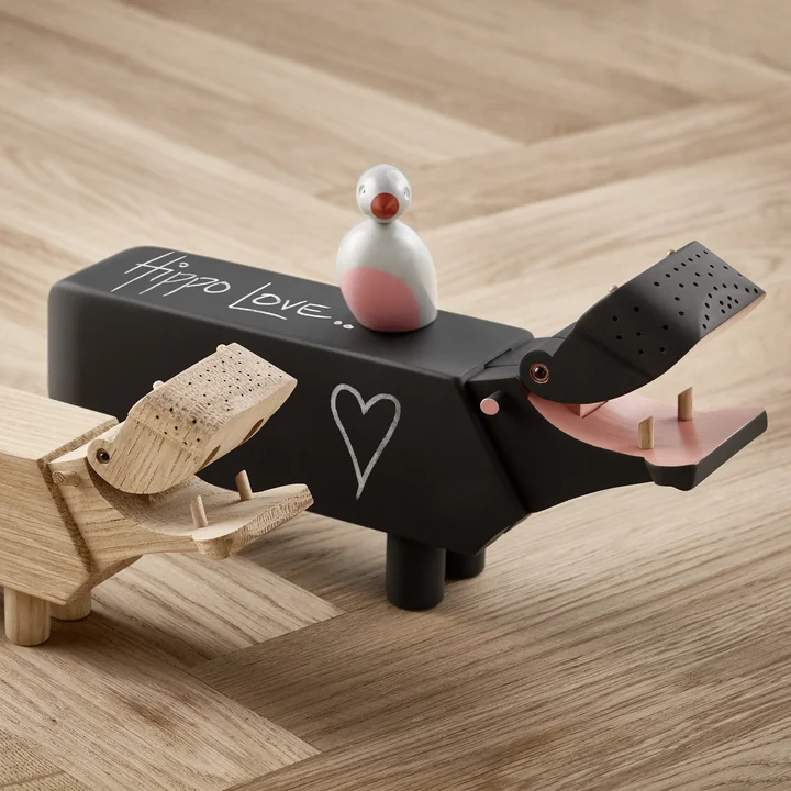 Kay Bojesen - Hippopotame en bois, noir