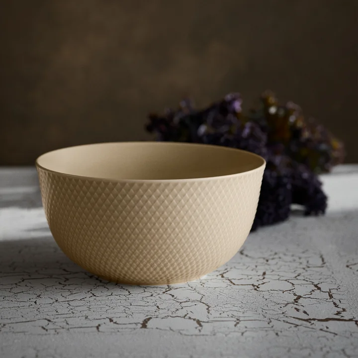 Lyngby Porcelæn - Rhombe Coupe Ø 22 cm, marbre