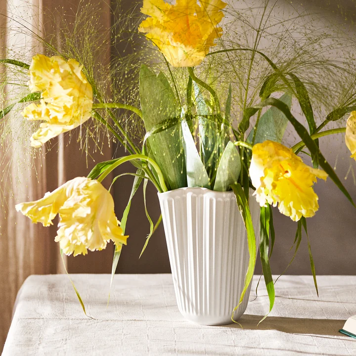 Kähler Design - Hammershøi Unfold Vase, H 20,5 cm, blanc