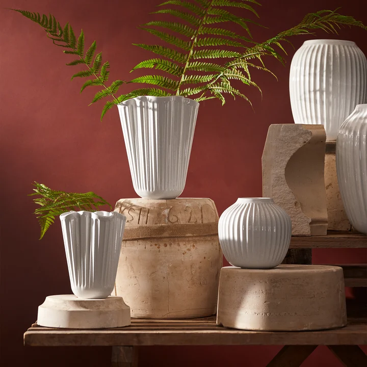 Kähler Design - Hammershøi Unfold Vases, blanc