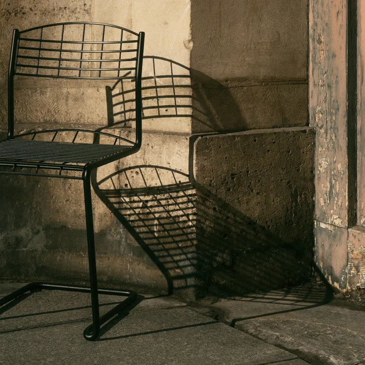 Grythyttan - Chaise de jardin High Tech, noir