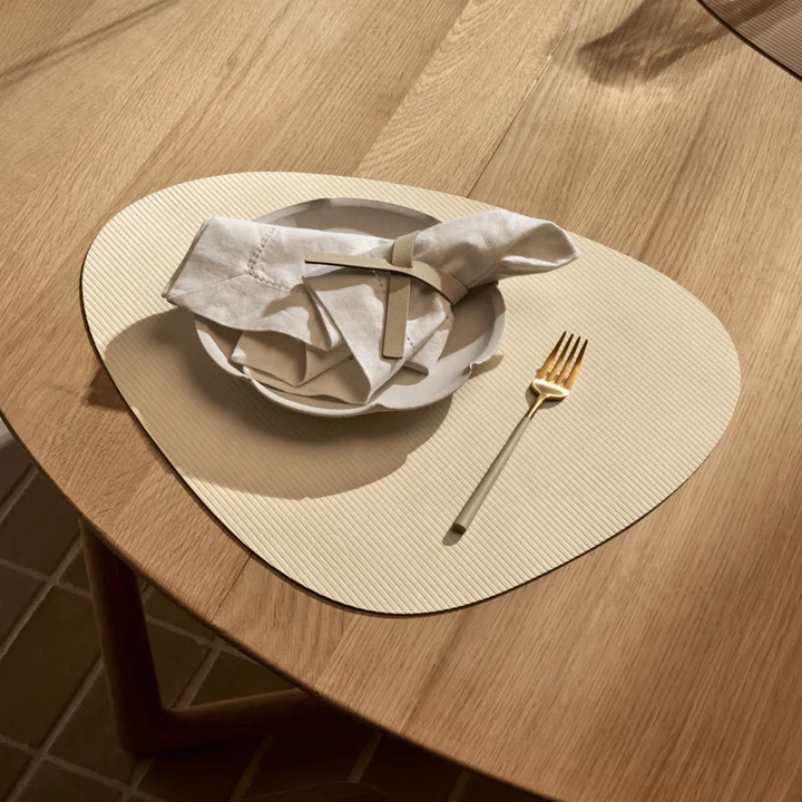 Lind DNA - Set de table Curve L , Corduroy vanille