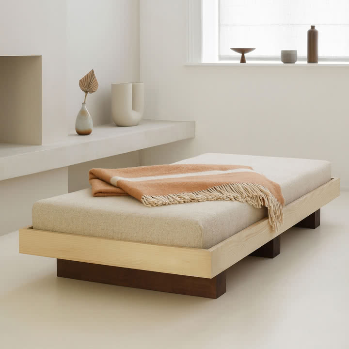 Nobodinoz x Heju - Lit de jour & Lit junior 76 x 166 cm, frêne naturel