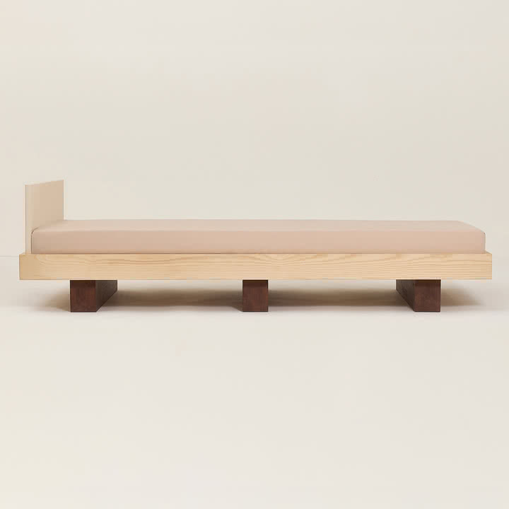 Nobodinoz x Heju - Lit de jour & Lit junior 76 x 166 cm, frêne naturel