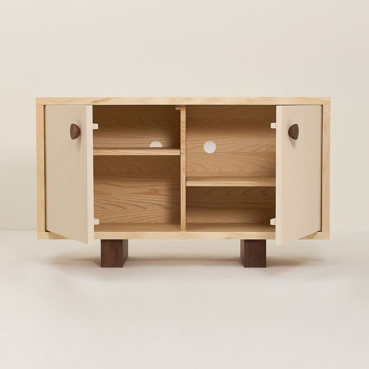 Nobodinoz x Heju - Buffet 70 x 120 cm, frêne naturel