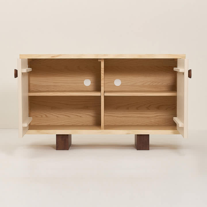Nobodinoz x Heju - Buffet 70 x 120 cm, frêne naturel