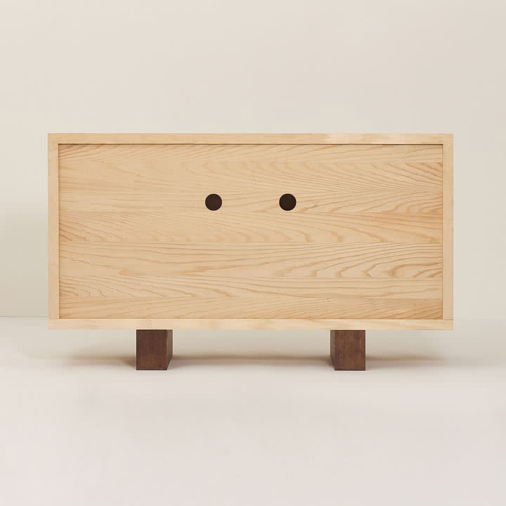 Nobodinoz x Heju - Buffet 70 x 120 cm, frêne naturel