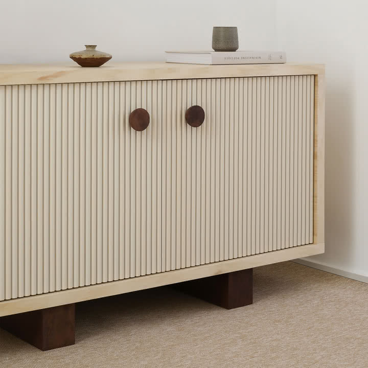 Nobodinoz x Heju - Buffet 70 x 120 cm, frêne naturel