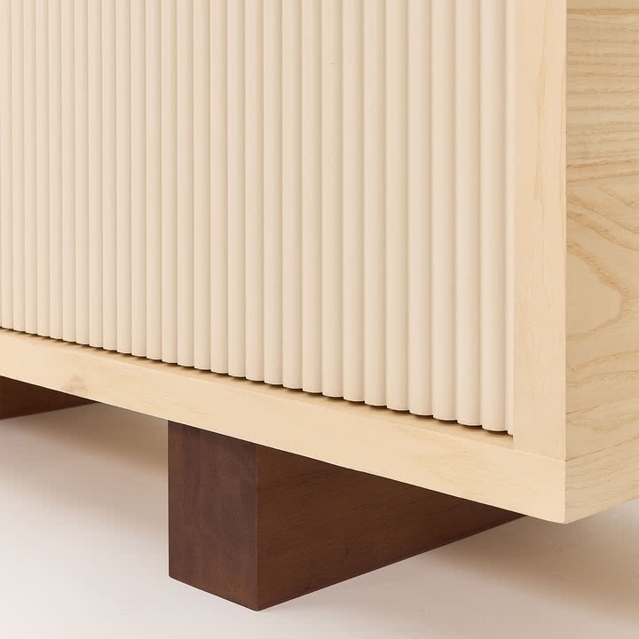 Nobodinoz x Heju - Buffet 70 x 120 cm, frêne naturel