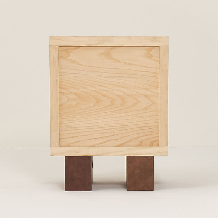 Nobodinoz x Heju - Table de nuit H 52 cm, frêne naturel