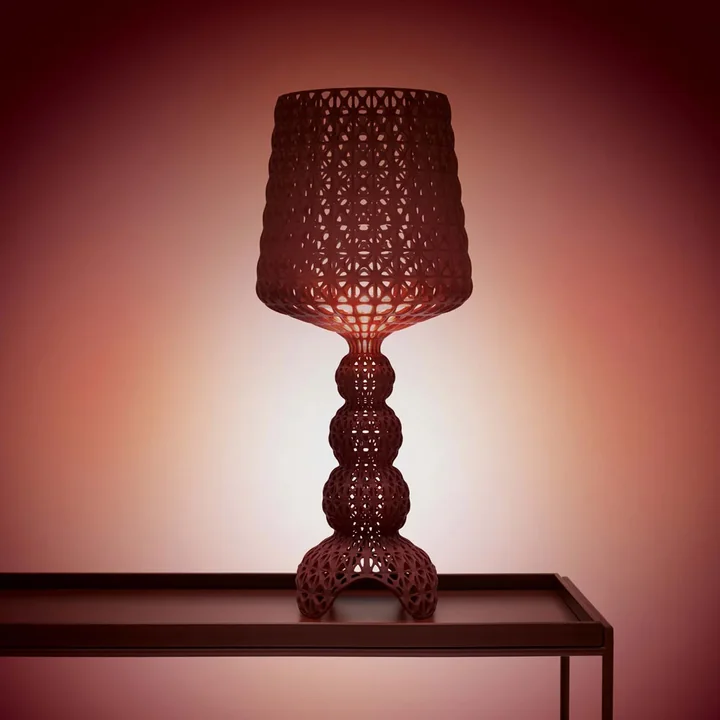 Kartell - Mini Kabuki LED Lampe de table, rouge bordeaux