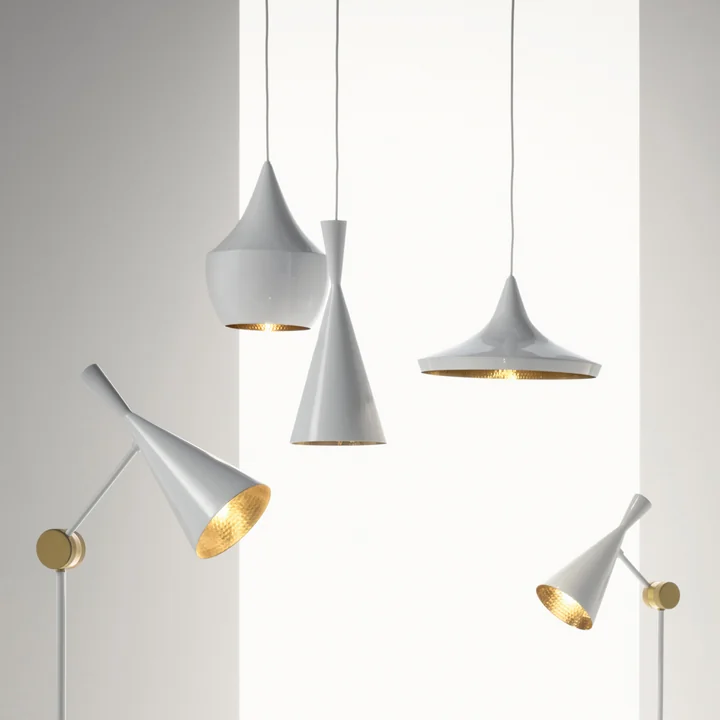 Tom Dixon - Beat Fat LED Lampe suspendue, blanc