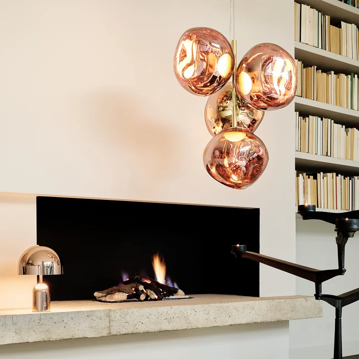 Tom Dixon - Melt Mini LED Lustre, cuivre / or