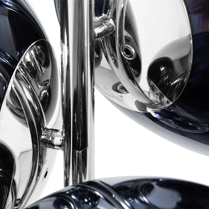 Tom Dixon - Melt Mini LED Lustre, smoke / argenté