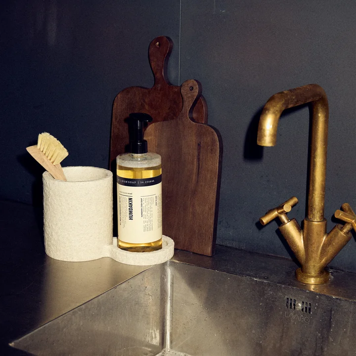 Humdakin - Organiseur de rinçage en grès, naturel