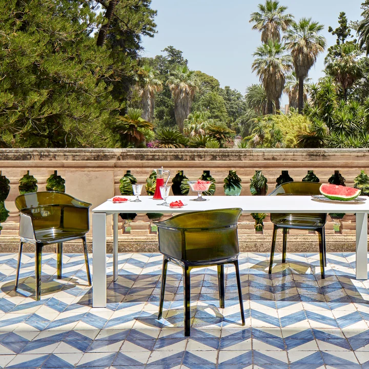 Kartell - Papyros fauteuil, bleu poudré