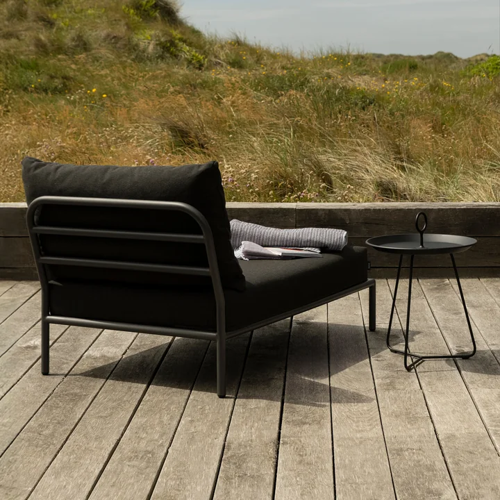 HOUE - Level 2 Chaise Longue, gris foncé / charcoal