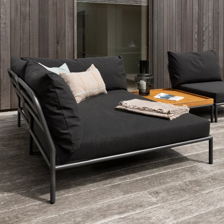 HOUE - Level 2 Cozy Sofa, gauche, dark grey / charcoal
