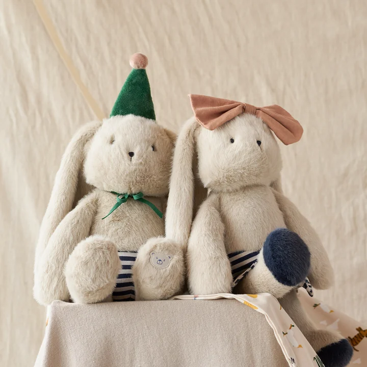 LIEWOOD - Bertrand Lapin Celebration Teddy, Mist, Blue stripe mix