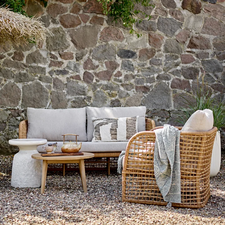 Bloomingville - Penzano canapé et chaise lounge, naturel