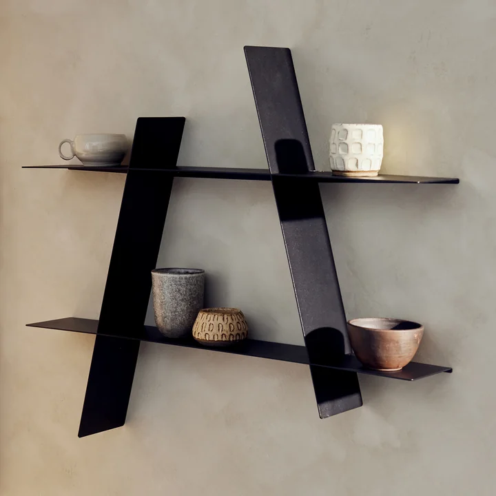 Andersen Furniture - A-Shelf large, acier laqué noir