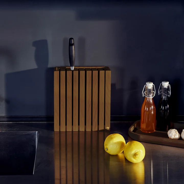 Andersen Furniture - Bloc à couteaux, frêne fumé / huilé