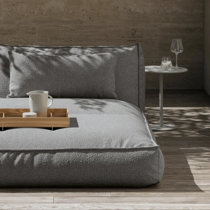 Blomus - Stay Table d'appoint de jardin, H 45 cm Ø 40 cm, gris soie