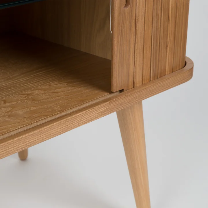 Zuiver - Barbier Buffet avec portes coulissantes, frêne