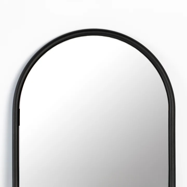 Zuiver - Tess Miroir sur pied ovale, noir