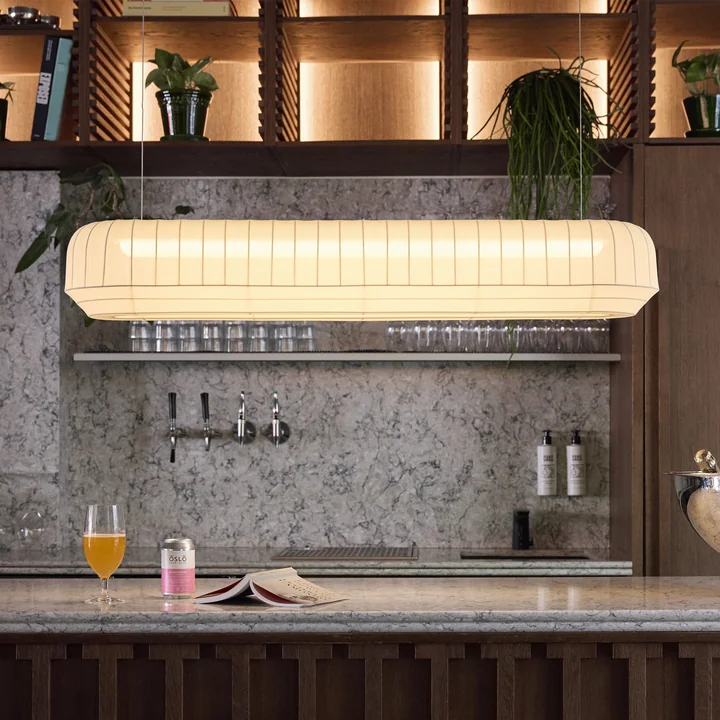 Northern - Tradition LED suspension, linéaire, L 120 cm, blanc cassé