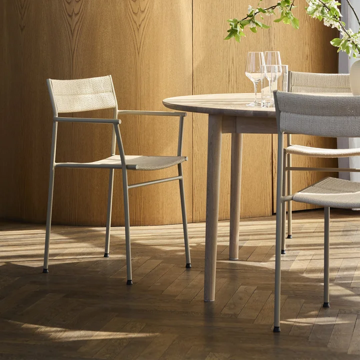 Northern - Vev fauteuil, beige gris / nature