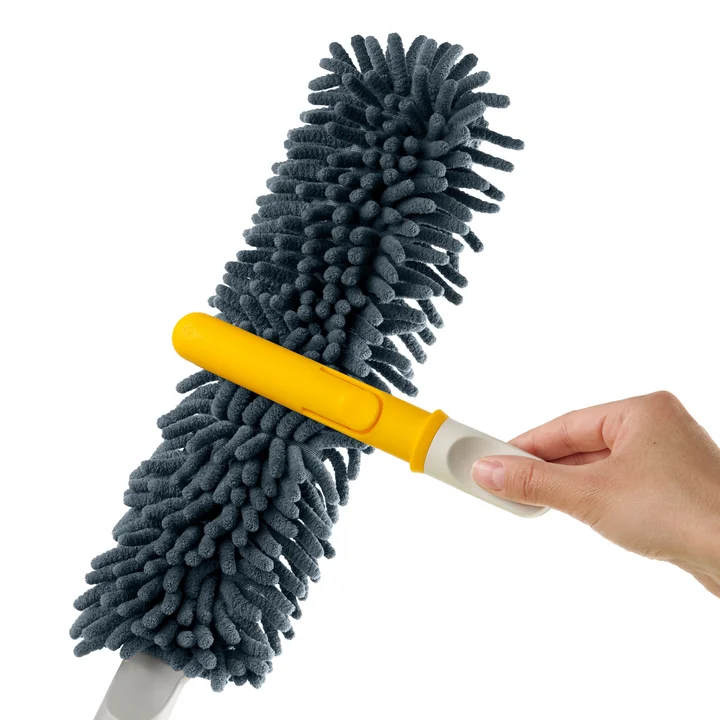 Joseph Joseph - CleanTech Balai à poussière en microfibres 3 en 1, light stone