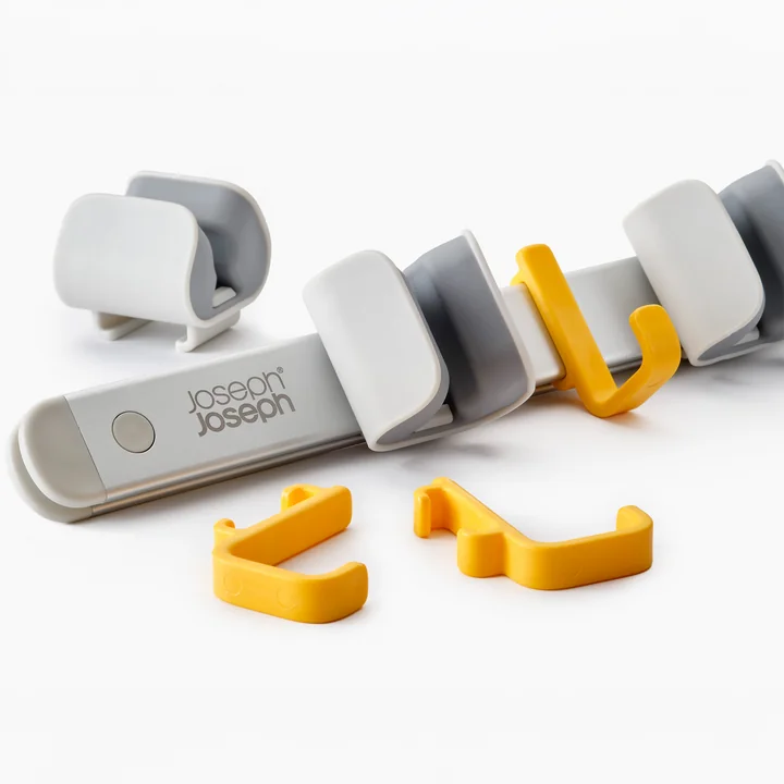 Joseph Joseph - CleanTech support mural pour appareils de nettoyage, argenté