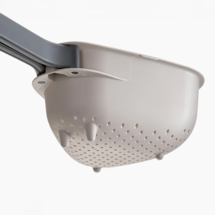 Joseph Joseph - Droplet Passoire de cuisine avec poignées pliables grande, stone