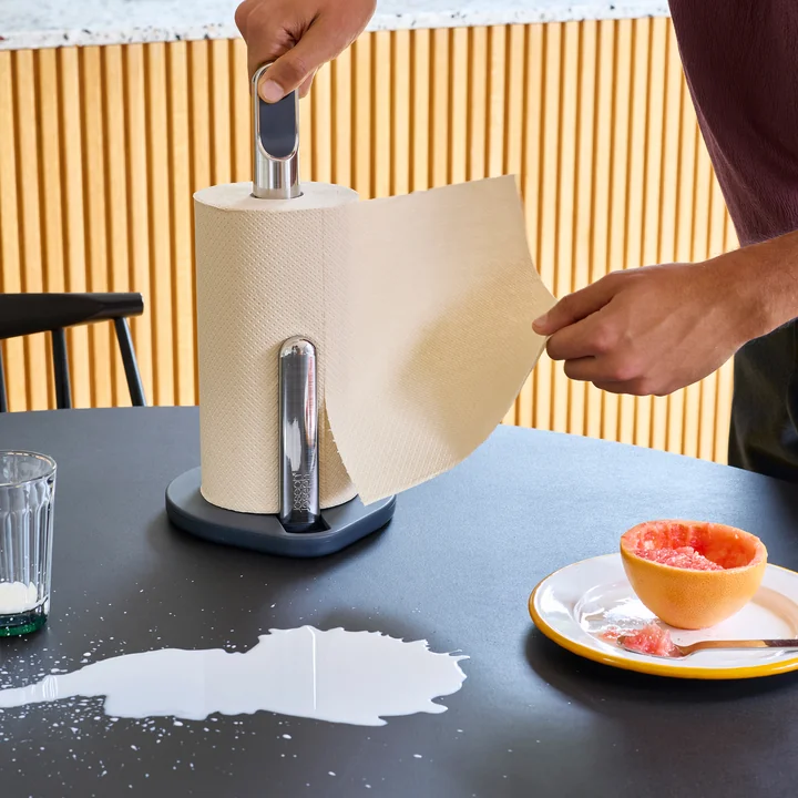 Joseph Joseph - Porte-rouleau de cuisine Hold avec poignée, graphite