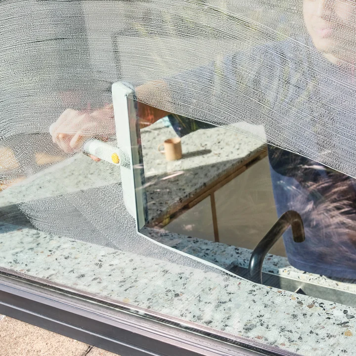 Joseph Joseph - CleanTech raclette et essuie-vitre en microfibre 2 en 1, stone