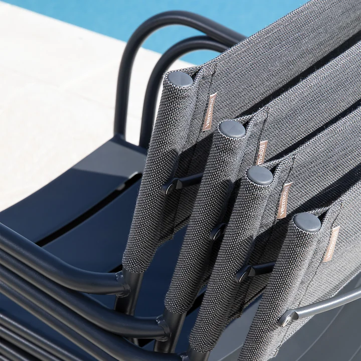 Vermobil - Vera chaise à accoudoirs, oceano