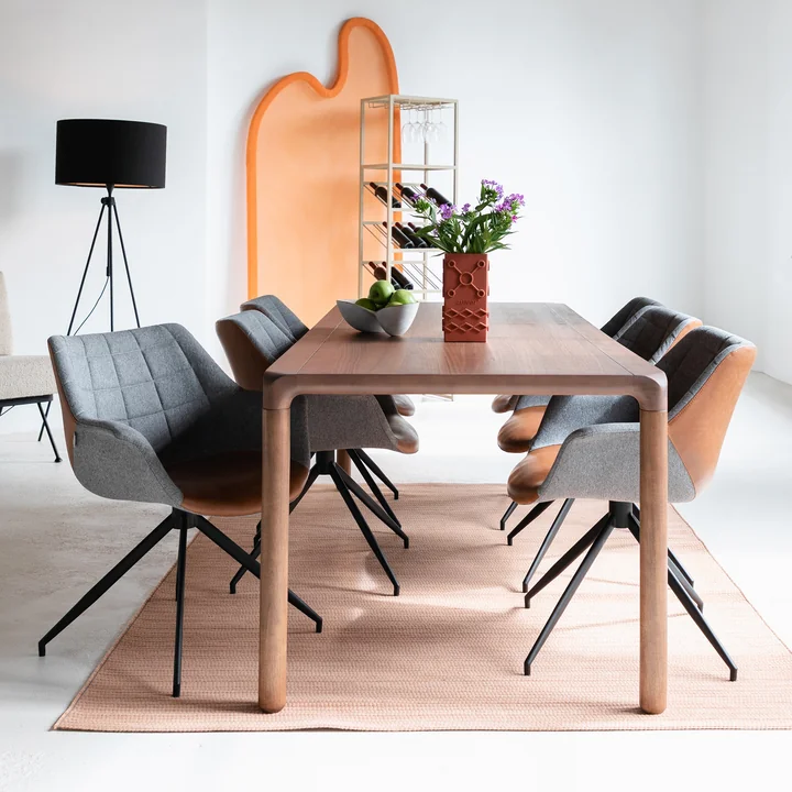 Zuiver - Storm Table de salle à manger, noyer