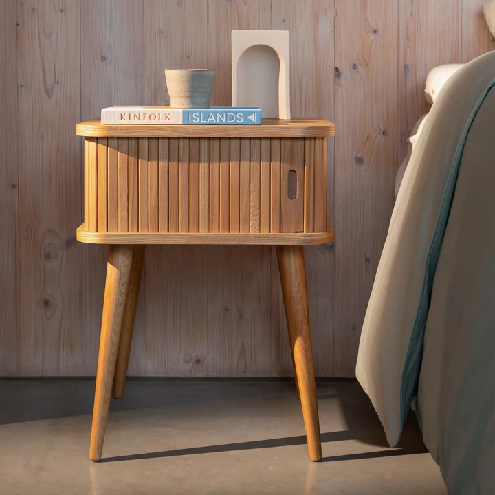 Zuiver - Barbier Table d'appoint, chêne