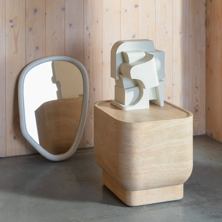 Zuiver - Noble Table d'appoint carrée, beige