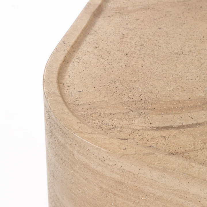 Zuiver - Noble Table d'appoint carrée, beige