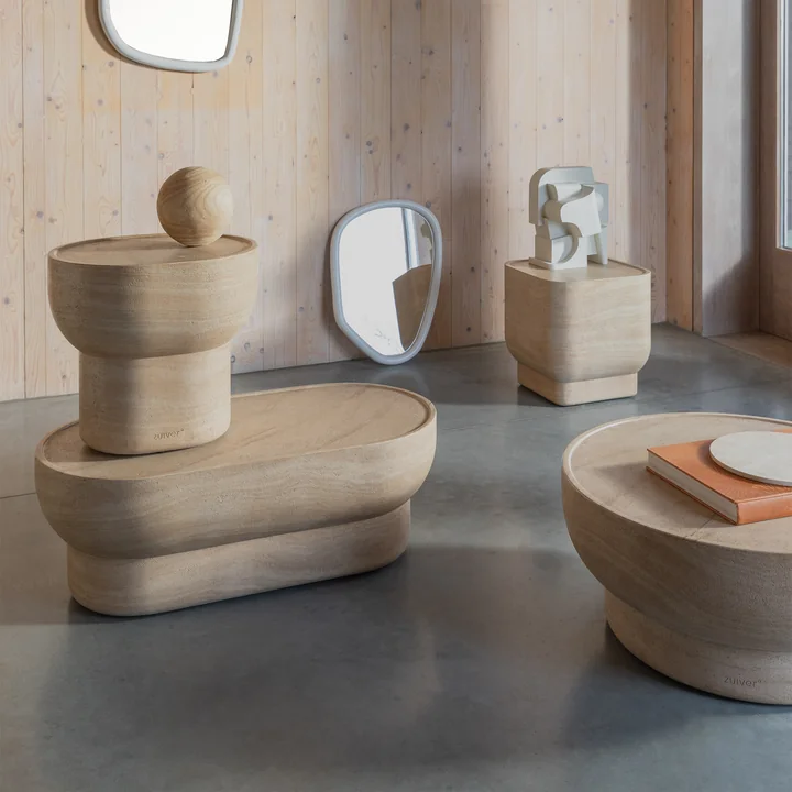 Zuiver - Noble Tables basses et table d'appoint, beige