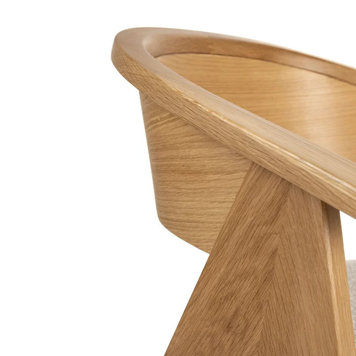 Zuiver - NDSM Chaise avec accoudoirs, chêne naturel