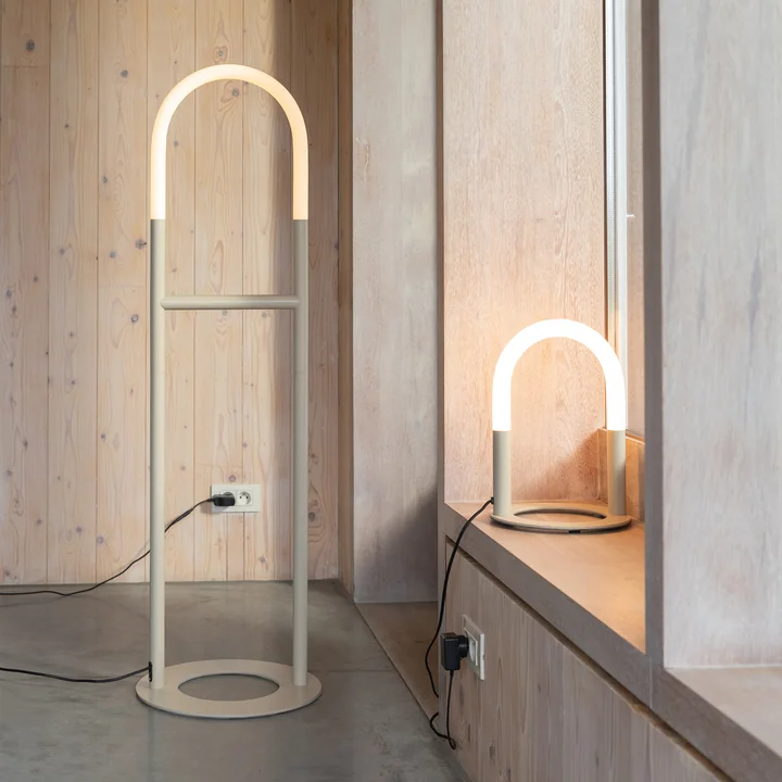 Zuiver - Arch Lampadaire et lampe de table LED, beige